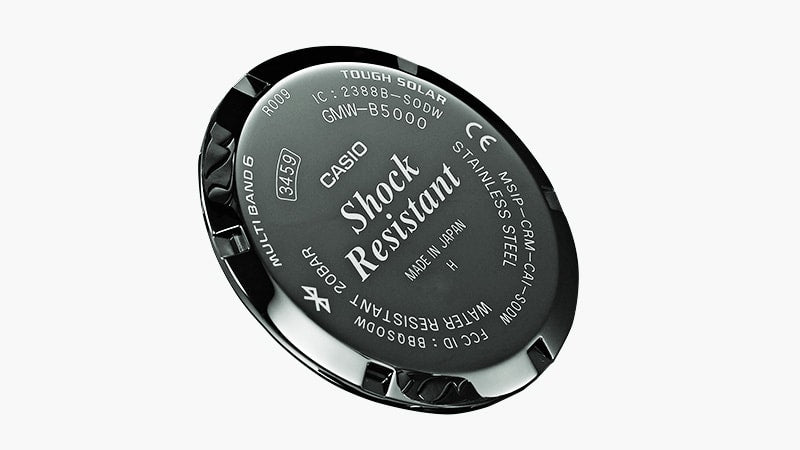 Screw-lock case back Increased air-tightness specifications.
