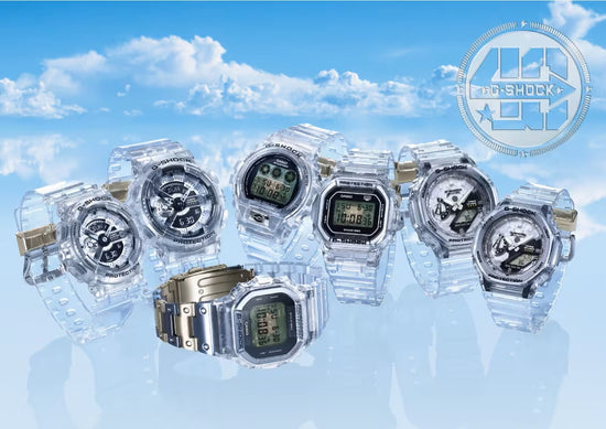 G-SHOCK Watches with See-Through Materials Showing Internal Componentry