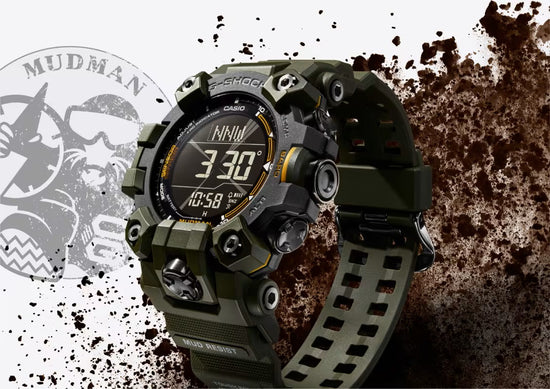 Dust- and Mud-Resistant G-SHOCK with Dual-Layer LCD for Improved Readability