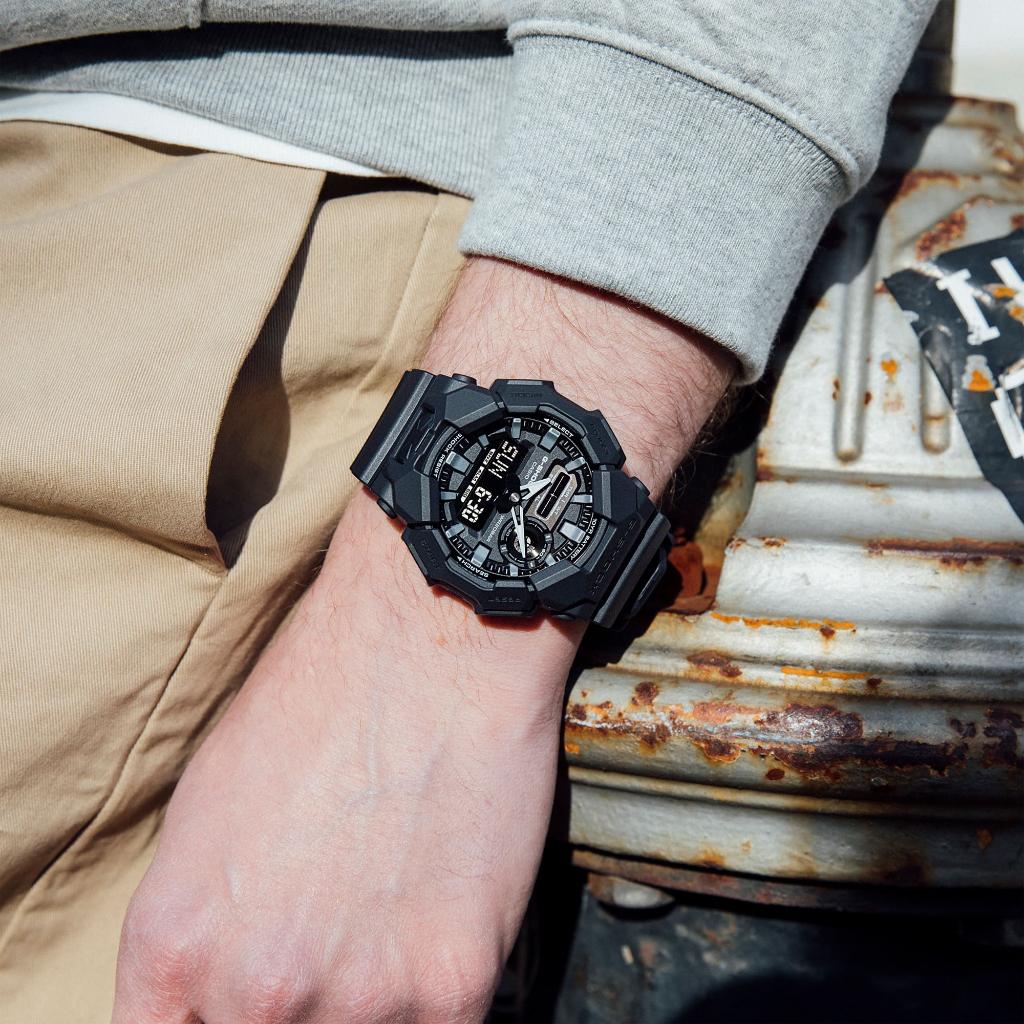 Casio G-Shock GA-010-1A1 Men's Analog-Digital Black Watch | 10-Year Battery | 200M Water Resistant CASIO Casio G-Shock GA-010-1A1 Men's Analog-Digital Black Watch | 10-Year Battery | 200M Water Resistant CASIO