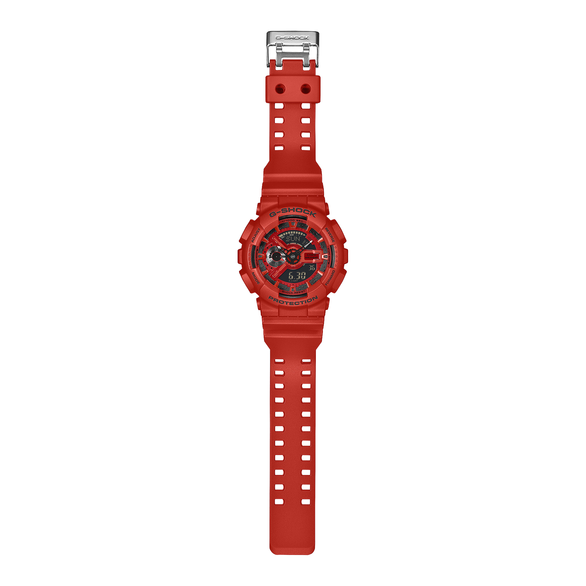 CASIO G-SHOCK GA-110RRB-4ADR Red Resin Analog-Digital Watch GUESS CASIO G-SHOCK GA-110RRB-4ADR Red Resin Analog-Digital Watch GUESS