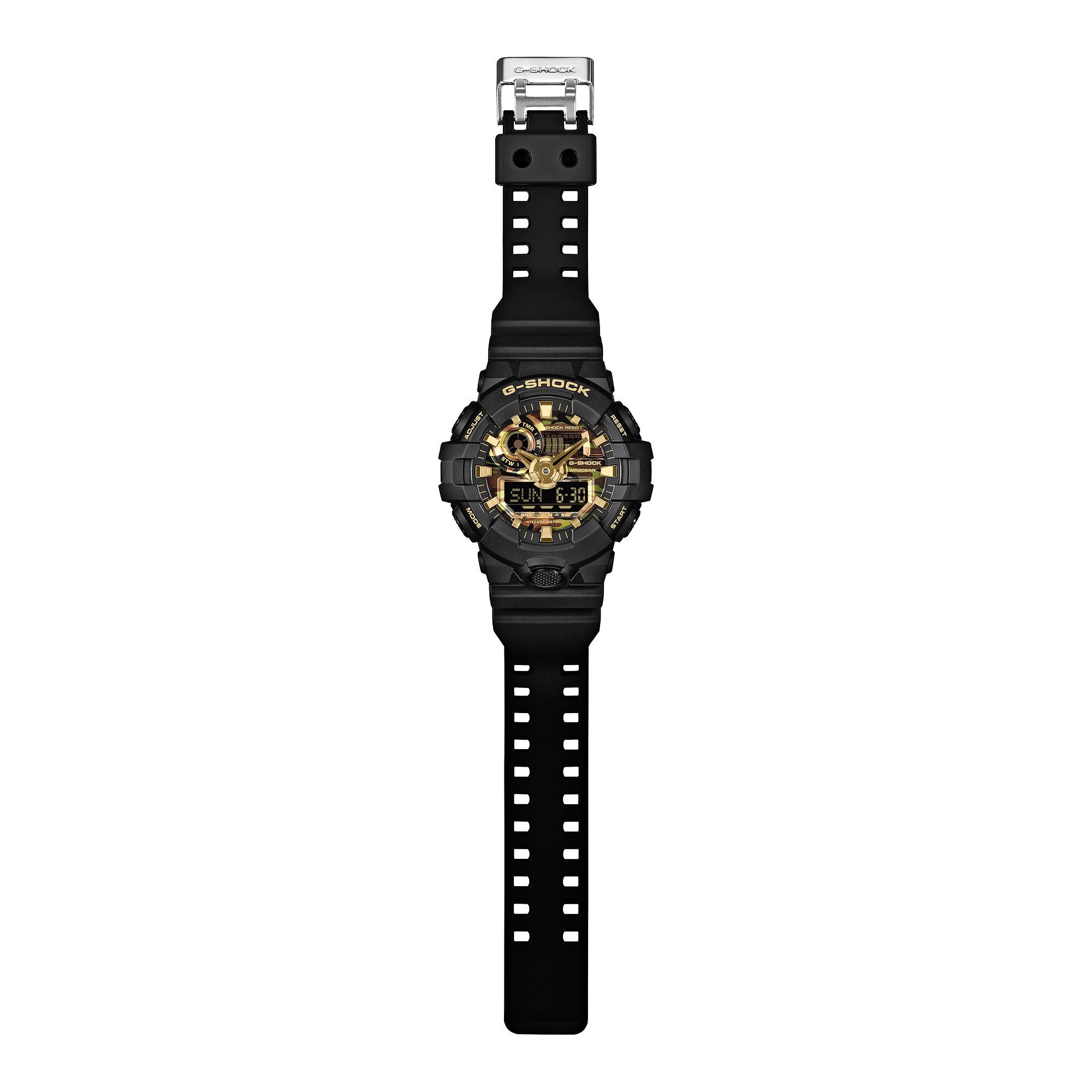 Casio G-Shock GA700CF-1A Bold Camo Black & Gold Men's Watch G-SHOCK Casio G-Shock GA700CF-1A Bold Camo Black & Gold Men's Watch G-SHOCK