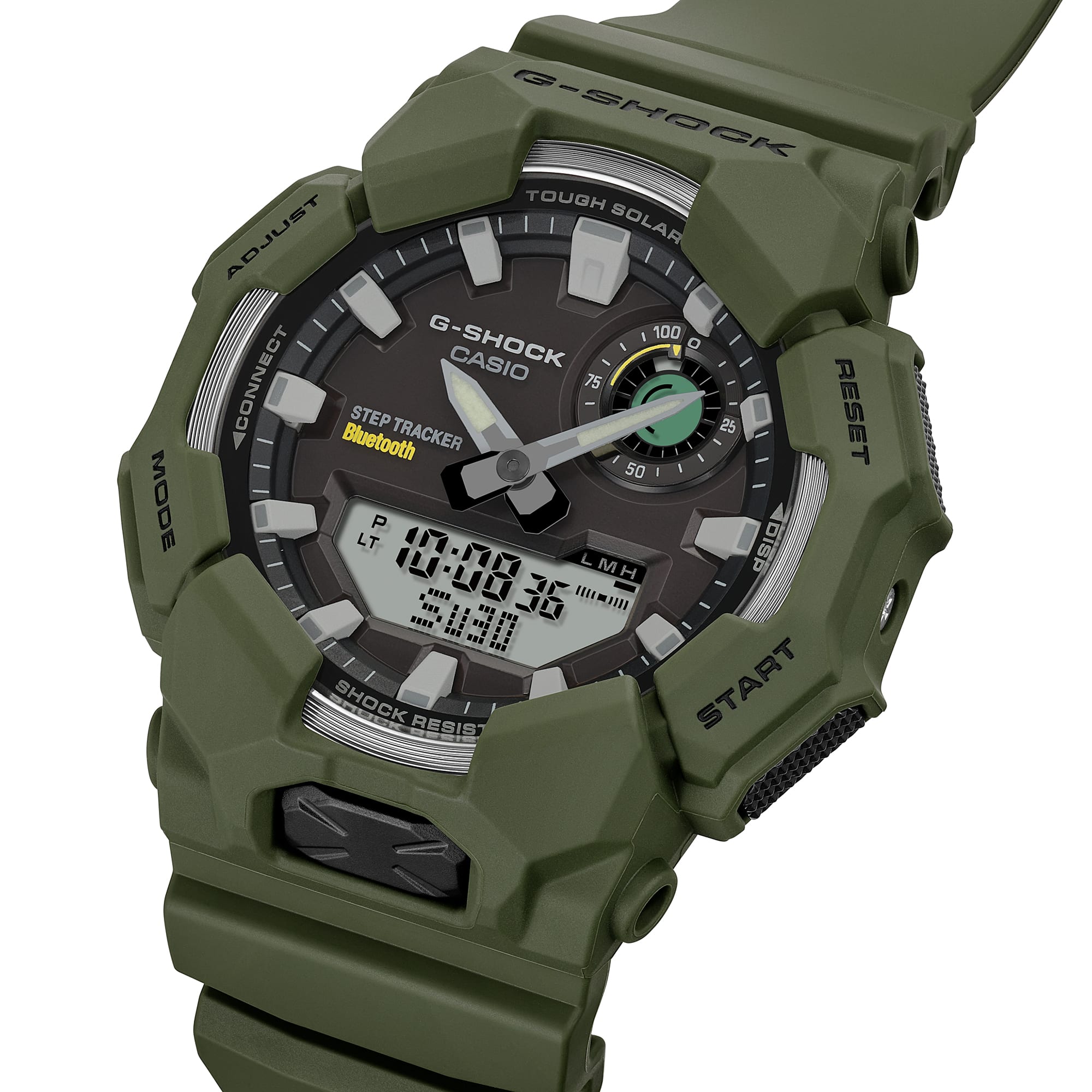 CASIO G‑SHOCK GA‑B010‑3ADR Tough Solar Bluetooth Step‑Tracker Watch — Green GUESS CASIO G‑SHOCK GA‑B010‑3ADR Tough Solar Bluetooth Step‑Tracker Watch — Green GUESS