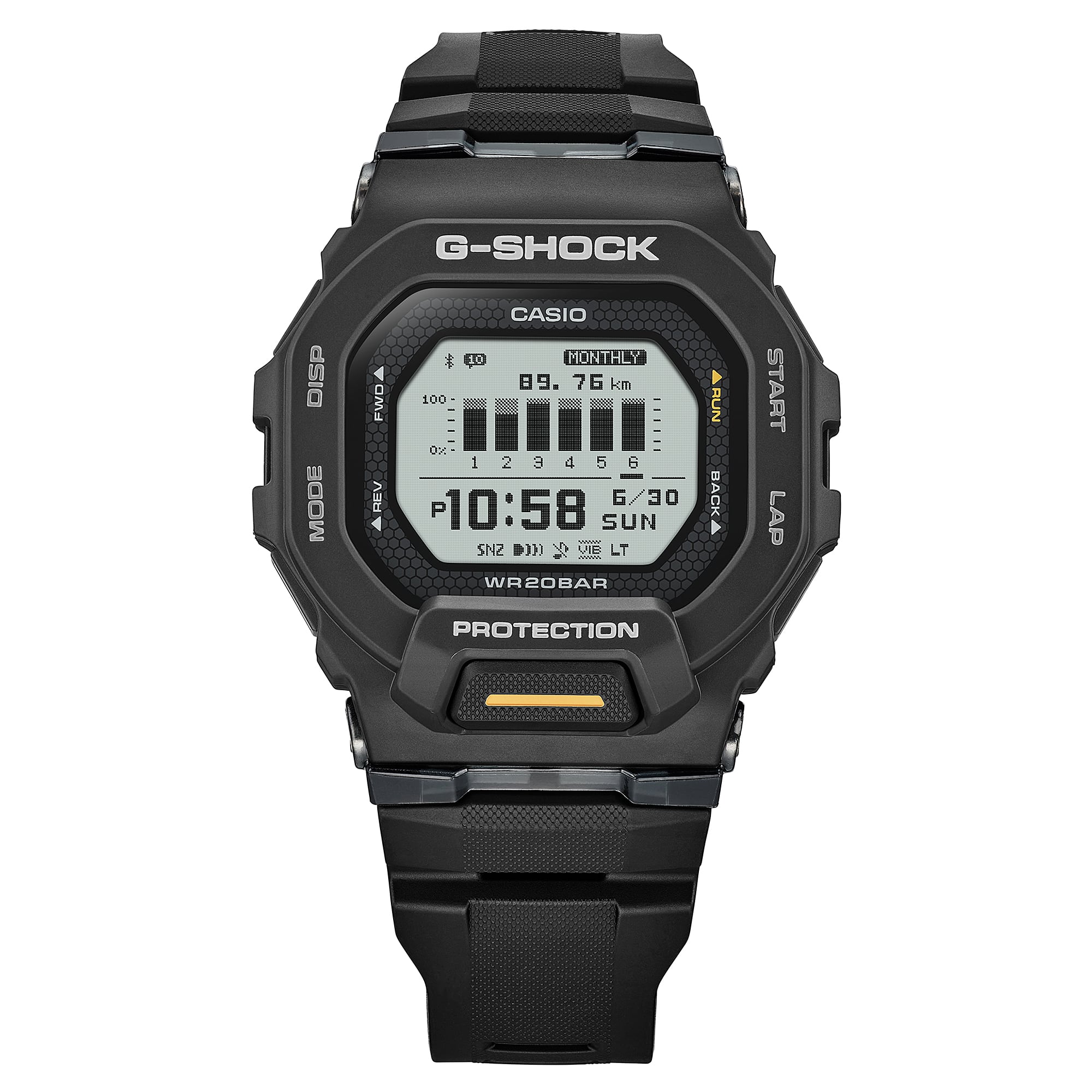 CASIO G‑SHOCK GBD‑200‑1A1DR Bluetooth Step‑Tracker Sports Watch — Black GUESS CASIO G‑SHOCK GBD‑200‑1A1DR Bluetooth Step‑Tracker Sports Watch — Black GUESS