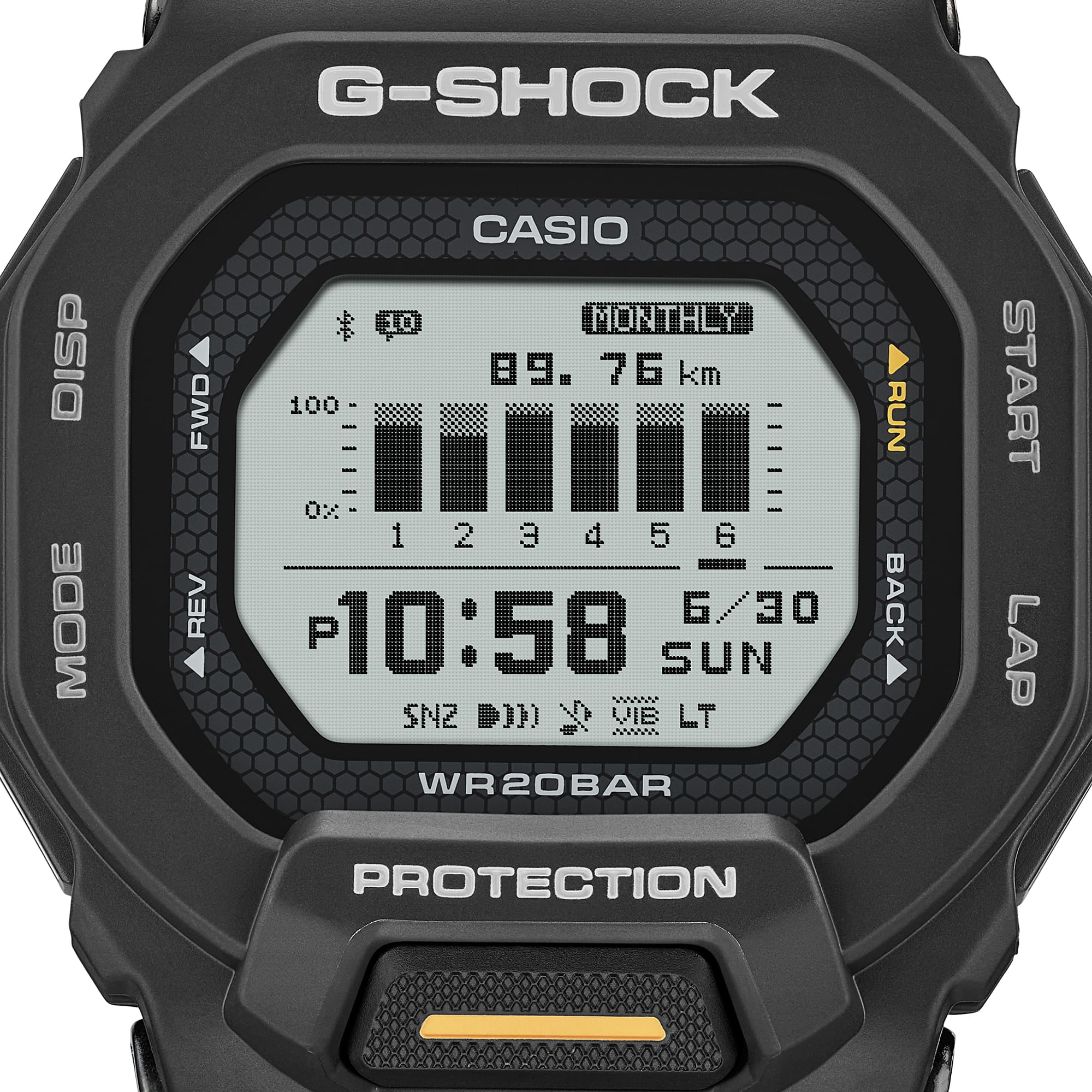 CASIO G‑SHOCK GBD‑200‑1A1DR Bluetooth Step‑Tracker Sports Watch — Black GUESS CASIO G‑SHOCK GBD‑200‑1A1DR Bluetooth Step‑Tracker Sports Watch — Black GUESS