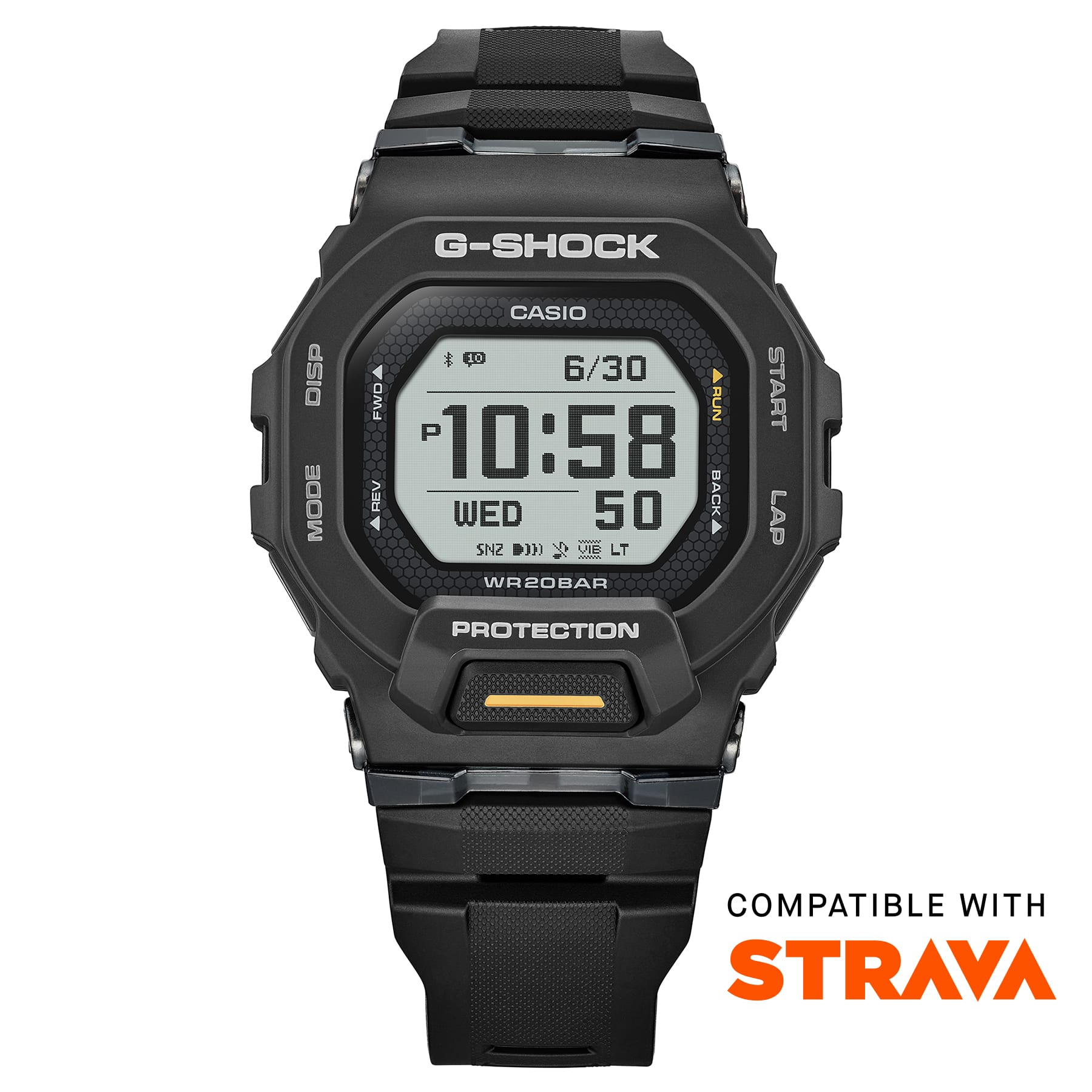 CASIO G‑SHOCK GBD‑200‑1A1DR Bluetooth Step‑Tracker Sports Watch — Black GUESS CASIO G‑SHOCK GBD‑200‑1A1DR Bluetooth Step‑Tracker Sports Watch — Black GUESS