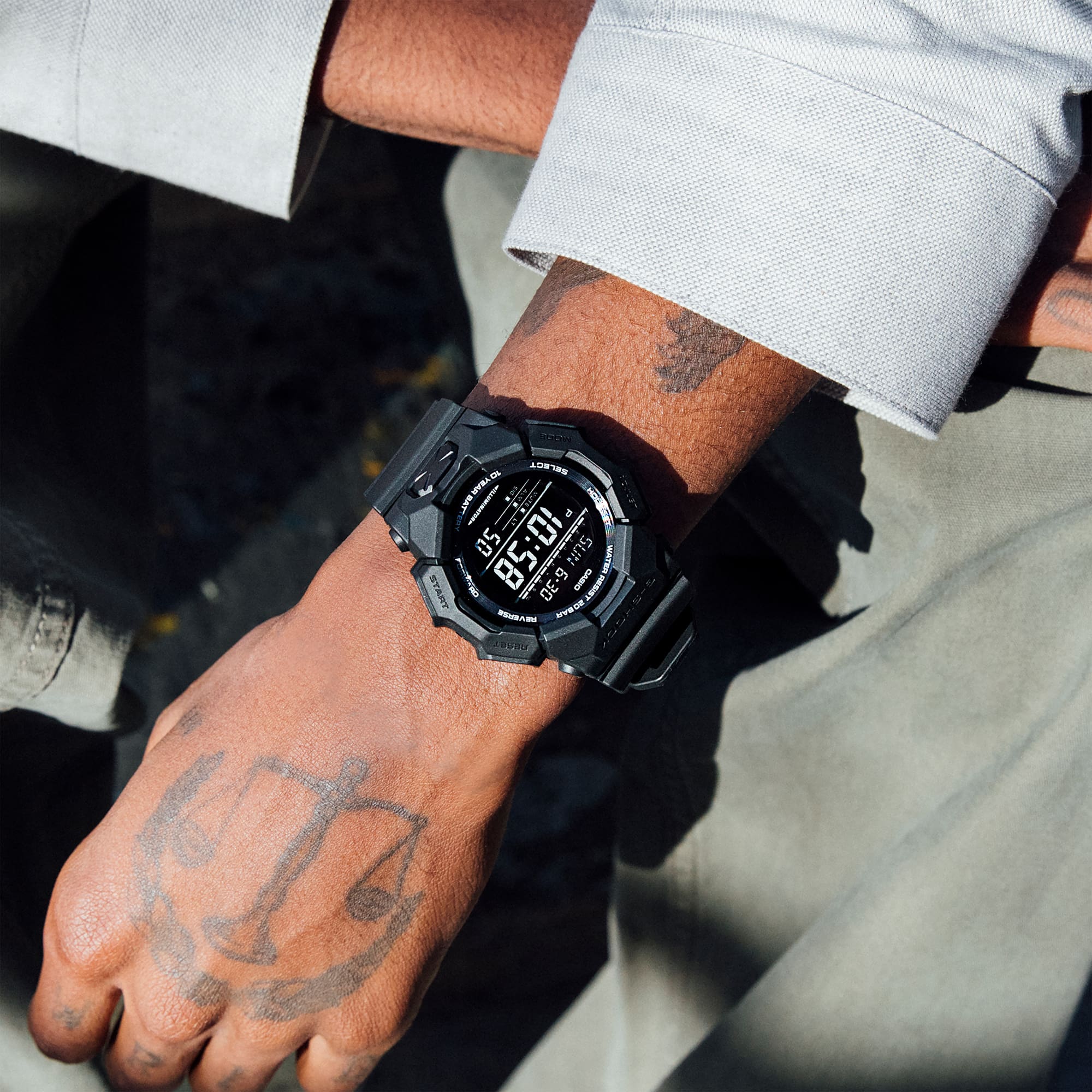G-Shock GD010-1A1 Men's Black Digital Watch | 10-Year Battery | Carbon Core Guard CASIO G-Shock GD010-1A1 Men's Black Digital Watch | 10-Year Battery | Carbon Core Guard CASIO