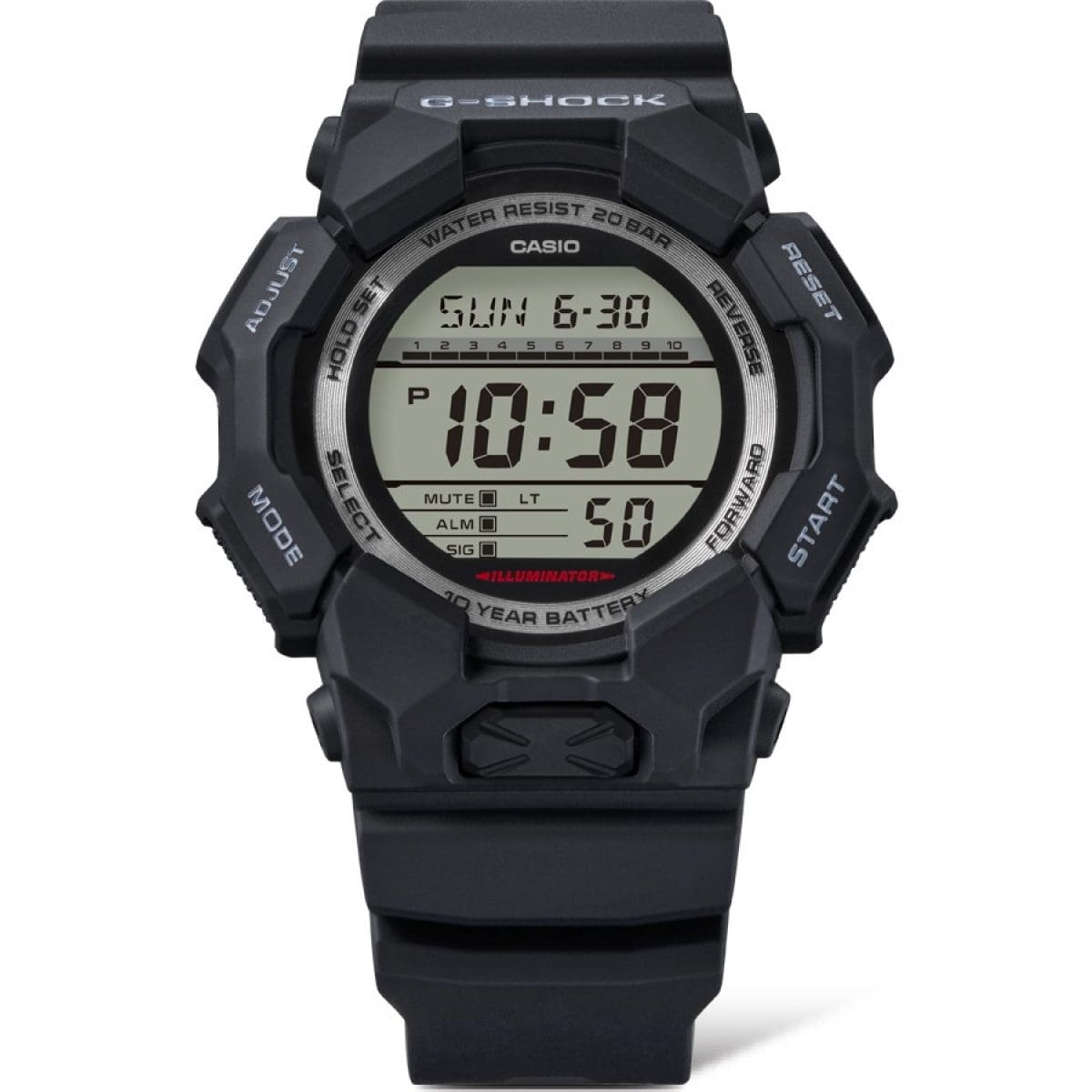 G-Shock GD010-1D Men's Black Digital Watch | 10-Year Battery | Carbon Core Guard CASIO G-Shock GD010-1D Men's Black Digital Watch | 10-Year Battery | Carbon Core Guard CASIO