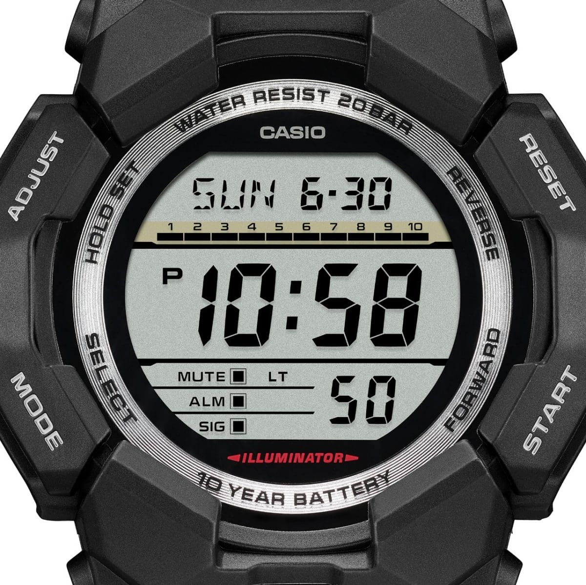 G-Shock GD010-1D Men's Black Digital Watch | 10-Year Battery | Carbon Core Guard CASIO G-Shock GD010-1D Men's Black Digital Watch | 10-Year Battery | Carbon Core Guard CASIO