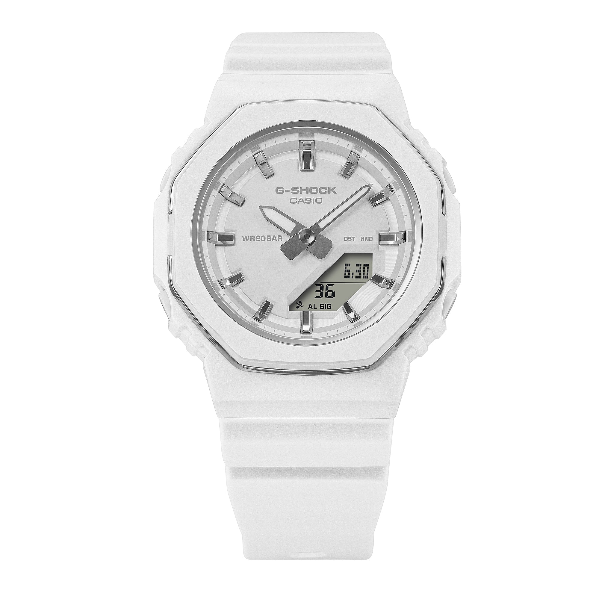 Casio G-Shock GMA-P2110-7A Women's White Bio-Based Resin Analog-Digital Watch G-SHOCK Casio G-Shock GMA-P2110-7A Women's White Bio-Based Resin Analog-Digital Watch G-SHOCK