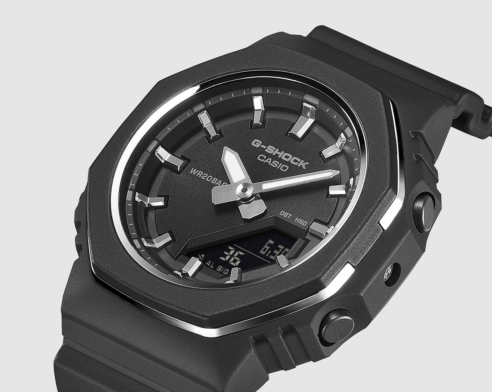 Casio G-Shock GMAP2110-1A Women's Analog-Digital Black Bio-Based Resin Watch – 200M Water Resistant G-SHOCK Casio G-Shock GMAP2110-1A Women's Analog-Digital Black Bio-Based Resin Watch – 200M Water Resistant G-SHOCK