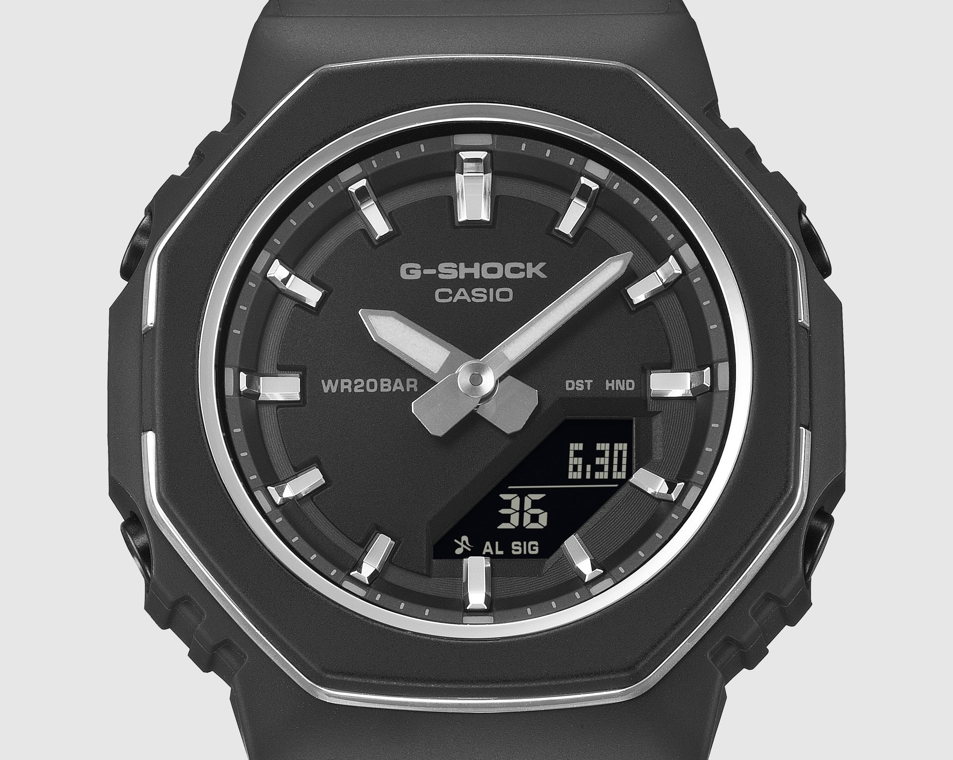 Casio G-Shock GMAP2110-1A Women's Analog-Digital Black Bio-Based Resin Watch – 200M Water Resistant G-SHOCK Casio G-Shock GMAP2110-1A Women's Analog-Digital Black Bio-Based Resin Watch – 200M Water Resistant G-SHOCK