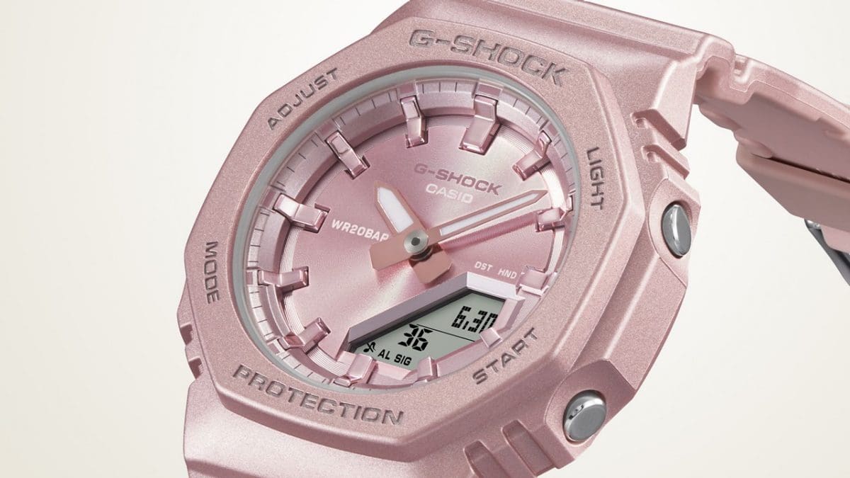 Casio G-Shock GMA-P2100ST-4ADR Women’s Analog-Digital Resin Watch, 200 m Water Resistance, Pearlescent Finish G-SHOCK Casio G-Shock GMA-P2100ST-4ADR Women’s Analog-Digital Resin Watch, 200 m Water Resistance, Pearlescent Finish G-SHOCK
