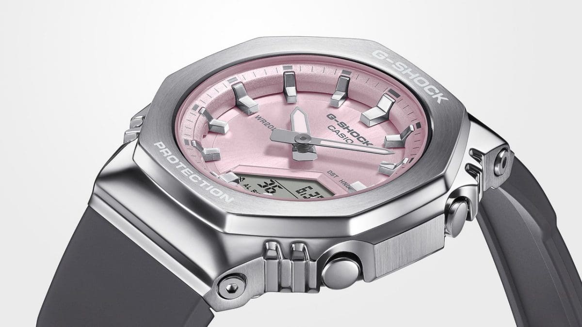 Casio G-Shock GM-S2110-4A Women's Analog-Digital Pink Watch with Metal Bezel G-SHOCK Casio G-Shock GM-S2110-4A Women's Analog-Digital Pink Watch with Metal Bezel G-SHOCK