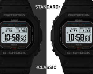 Iconic style with a new look and MIP LCD: G-SHOCK with radio control, solar power, and Bluetooth® connectivity