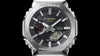 Analog watch with octagonal bezel featuring the symbolic colours of the original G-SHOCK